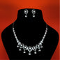 Sterling Silver Queen Necklace Jewelry Set With Earrings