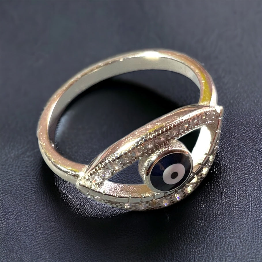 a close up of a ring on a table