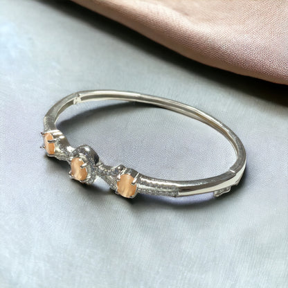 a close up of a ring on a table