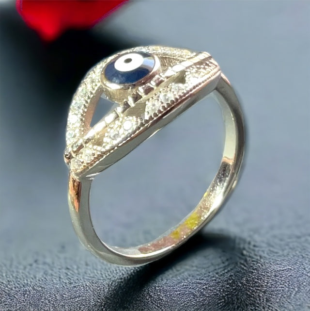 a close up of a ring on a table