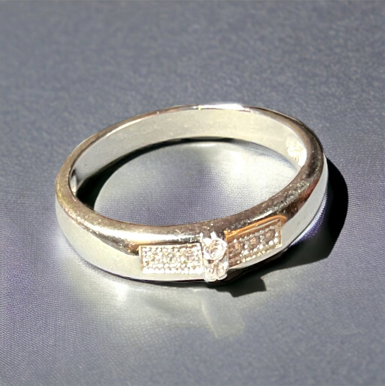 a close up of a ring on a table