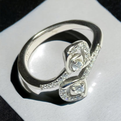 a close up of a ring on a table