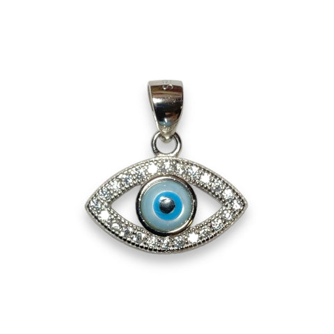 Sterling Silver Evil Eye Bella Pendant
