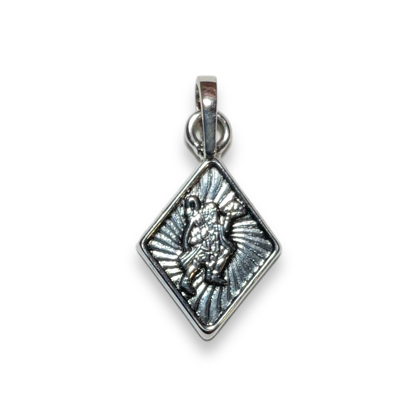 Silver Rhodium Plated Hanuman Ji Necklace